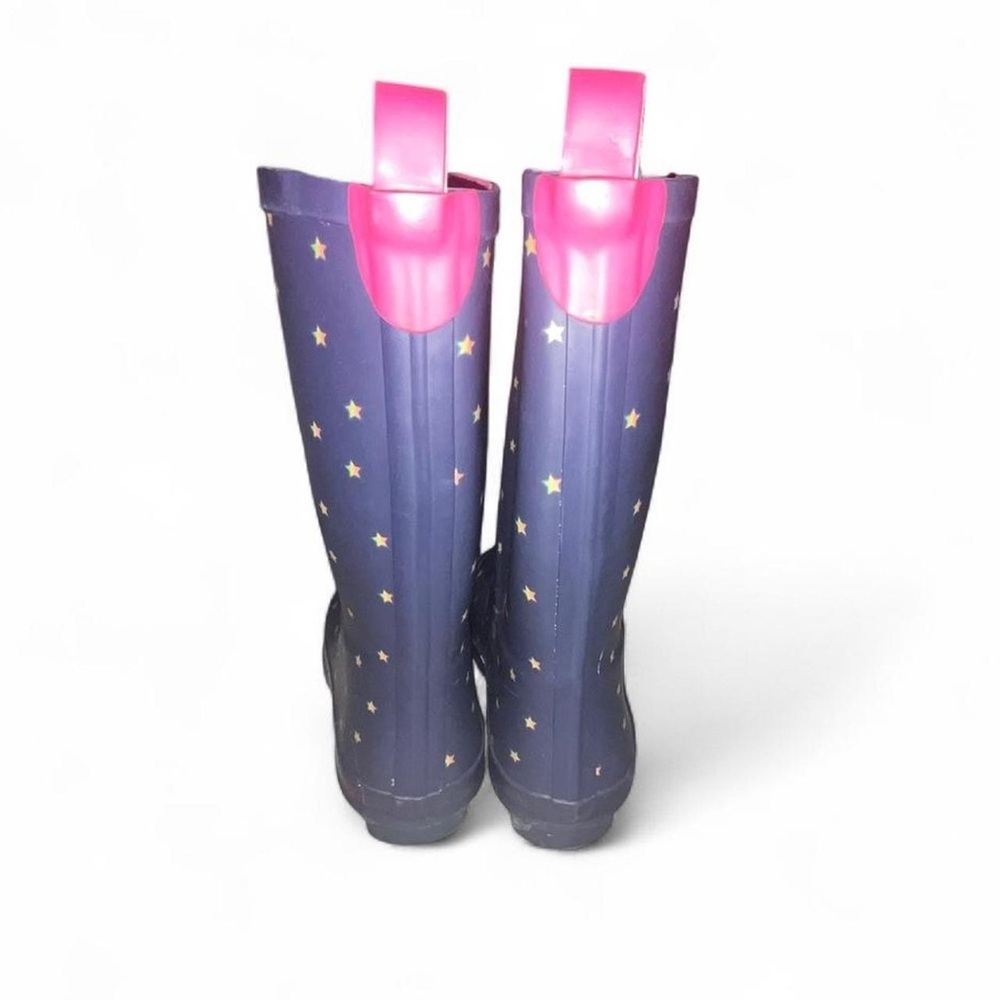 Target Kids Purple Rain Boots with Star Pattern​ - Picture 2 of 5